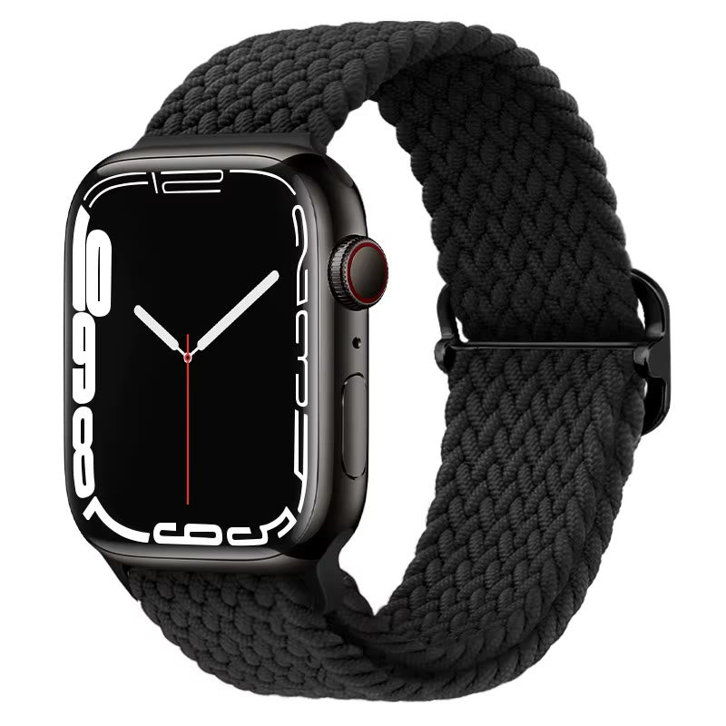 Apple Watch Nylon Double Braid Armband – Schwarz