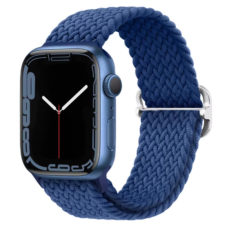 Apple Watch Nylon Double Braid Armband – Blau