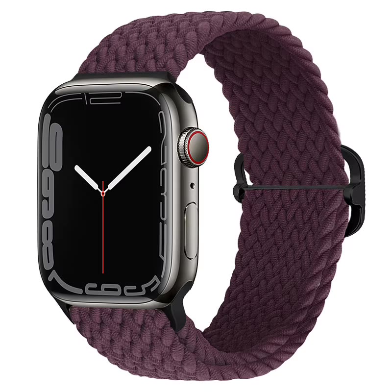 Apple Watch Nylon Double Braid Armband – Bordeaux