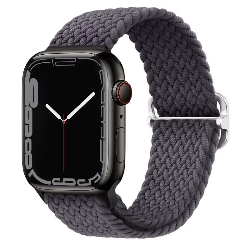 Apple Watch Nylon Double Braid Armband – Grau