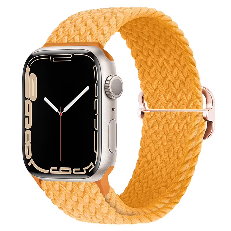 Apple Watch Nylon Double Braid Armband – Senfgelb