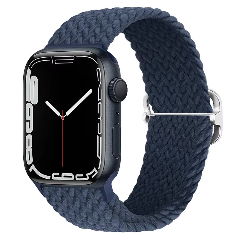 Apple Watch Nylon Double Braid Armband – Marineblau