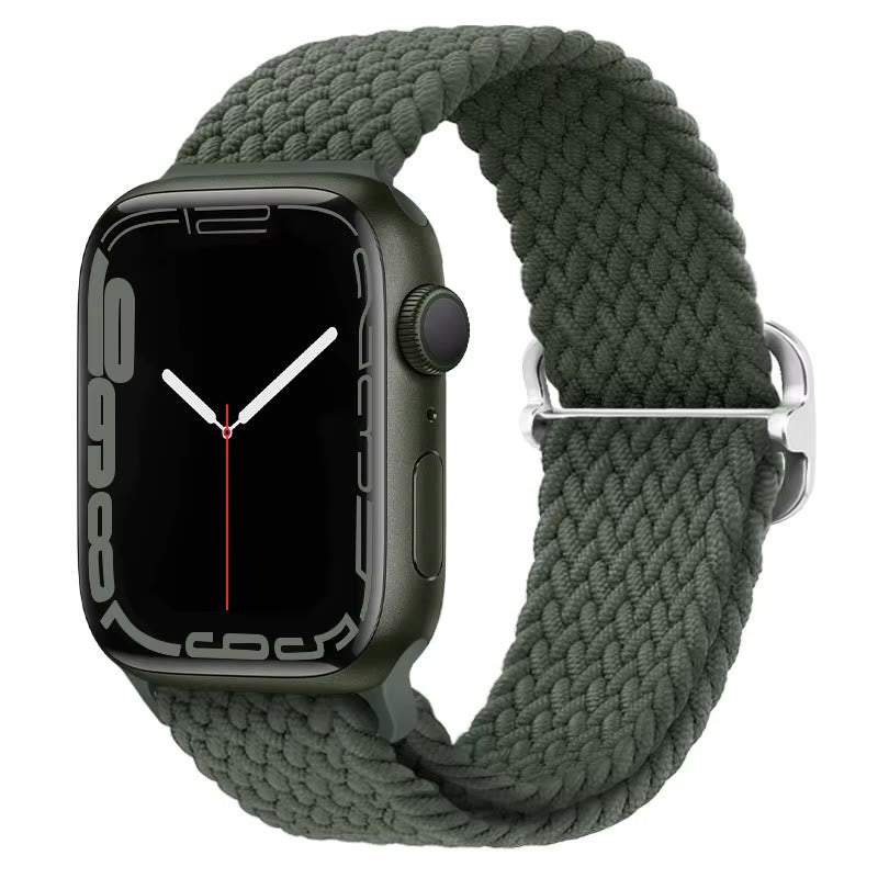 Apple Watch Nylon Double Braid Armband – Olive