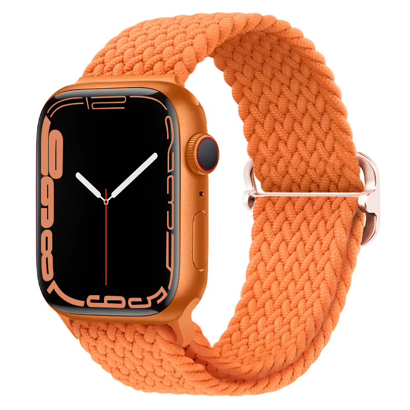 Apple Watch Nylon Double Braid Armband – Orange