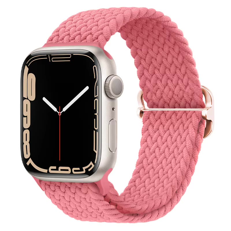 Apple Watch Nylon Double Braid Armband – Pink