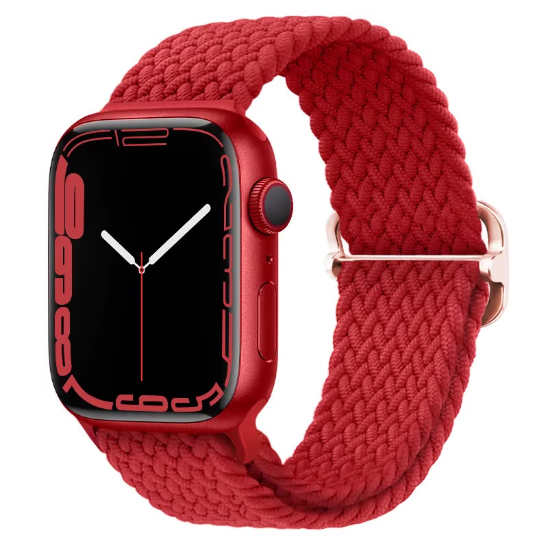 Apple Watch Nylon Double Braid Armband – Rot