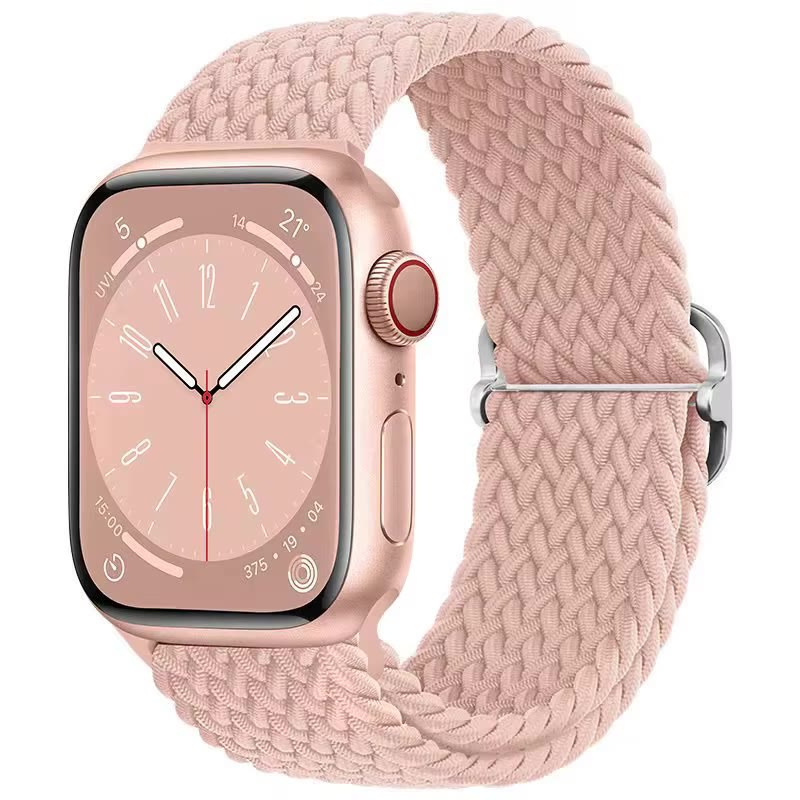 Apple Watch Nylon Double Braid Armband – Rosé