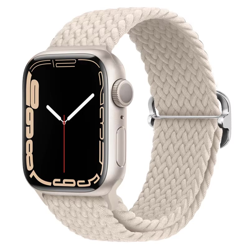 Apple Watch Nylon Double Braid Armband – Weiß