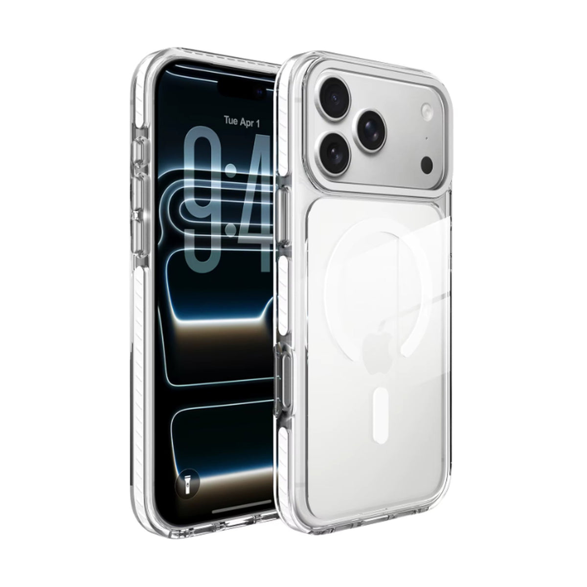 Clear Case with Metal Lens Frame