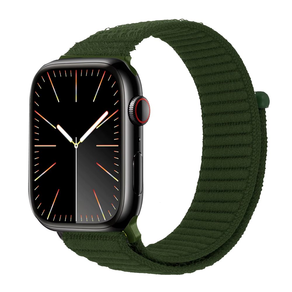 Apple Watch Nylon Armband – Dunkelgrün